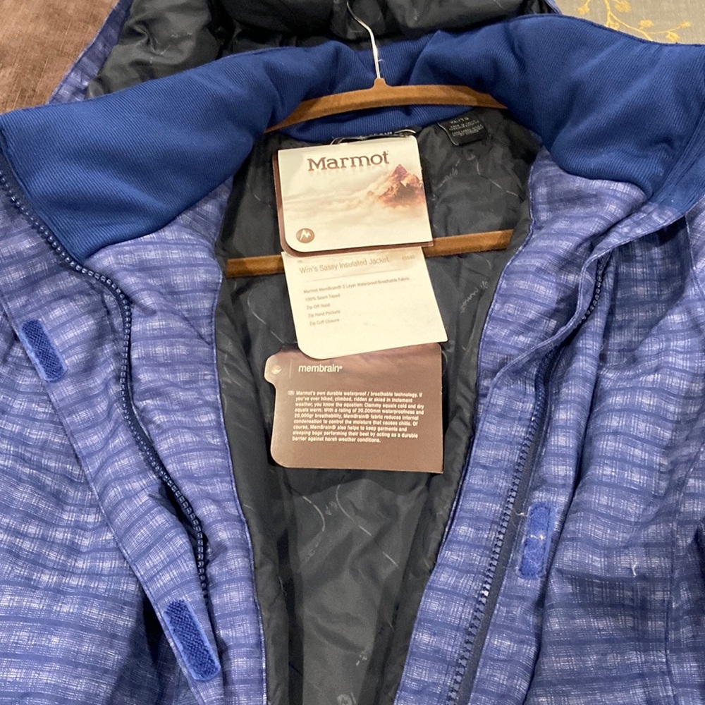 Marmot Blue Grey stunning ski jacket. New with tags.
